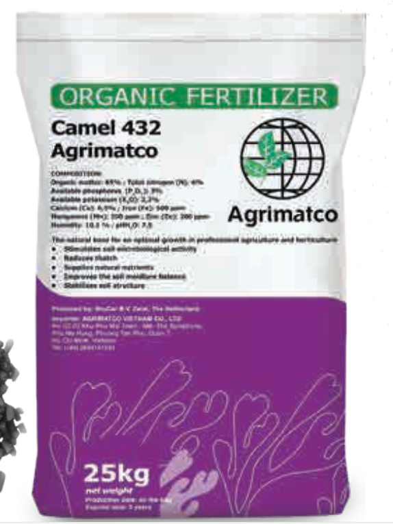 The mineral organic fertilizer Camel 432